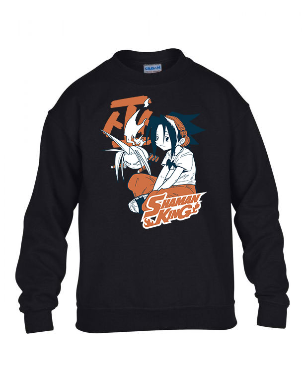 shaman king sámán király Fekete Gyerek Pulóver