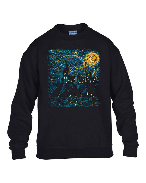 harry potter roxfort hogwarts Fekete Gyerek Pulóver