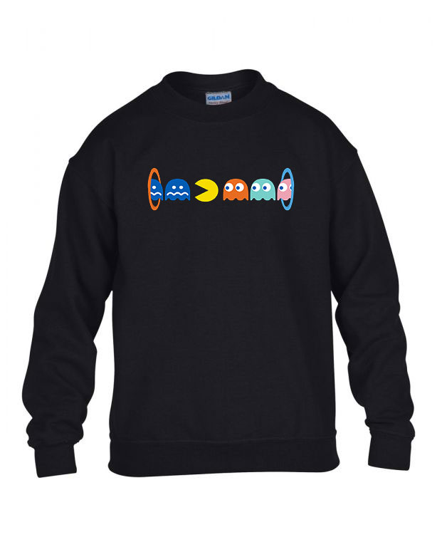 pac man pacman Fekete Gyerek Pulóver
