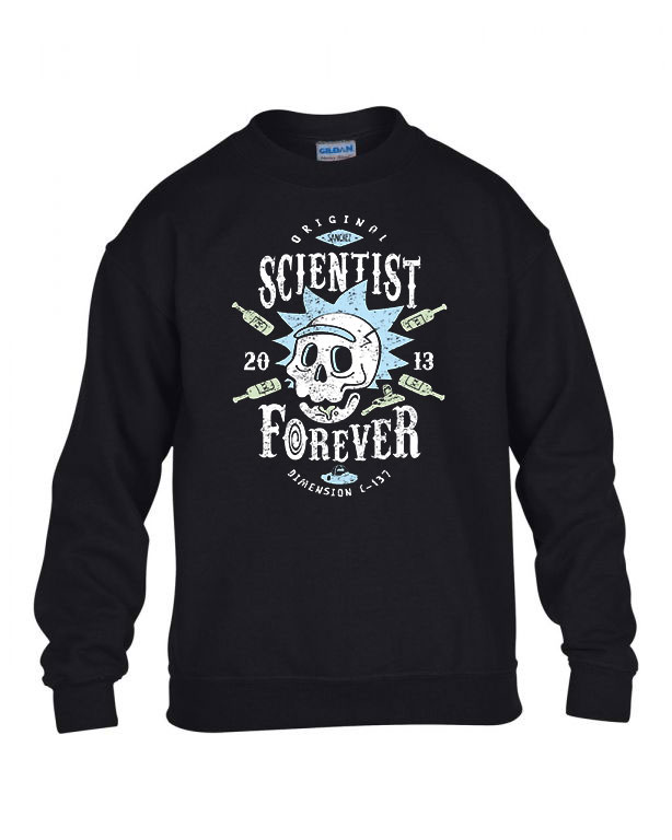rick és morty Fekete Gyerek Pulóver