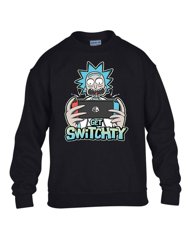 rick és morty Fekete Gyerek Pulóver