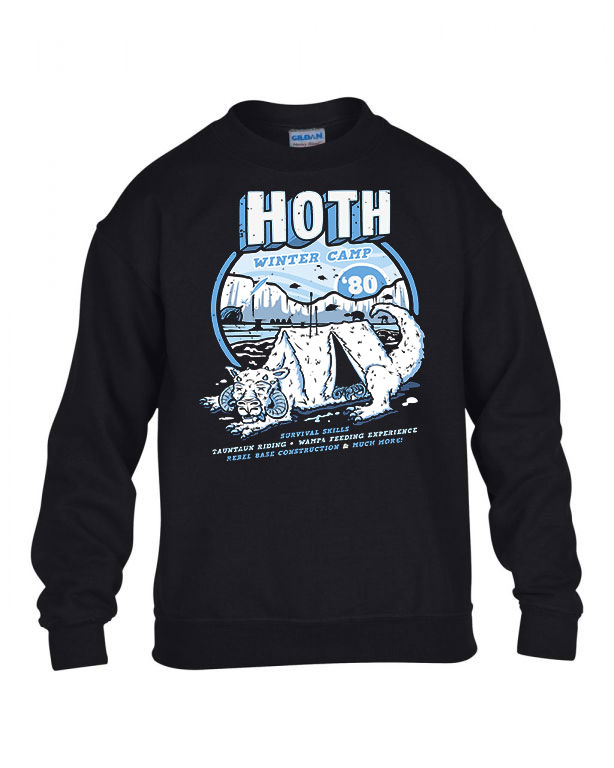 star wars hoth bolygó Fekete Gyerek Pulóver