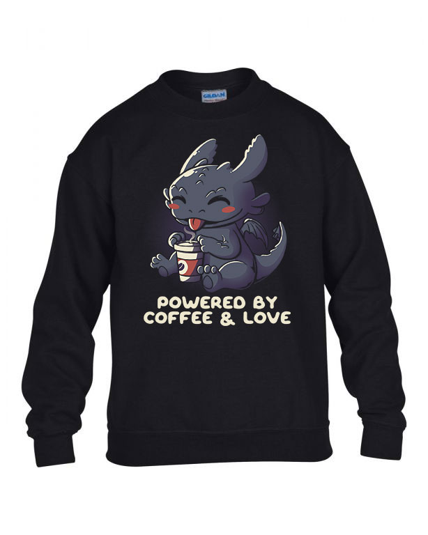 kávé coffee Fekete Gyerek Pulóver