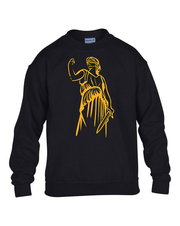 lady justice igazság ügyvéd Fekete Gyerek Pulóver