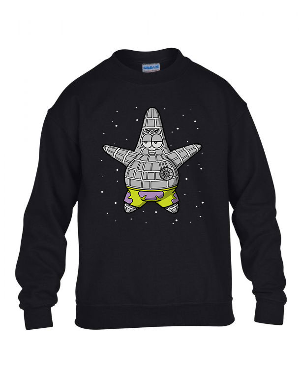 csillag patrik spongya bob Fekete Gyerek Pulóver