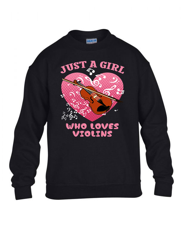 hegedű hegedűs violin Fekete Gyerek Pulóver