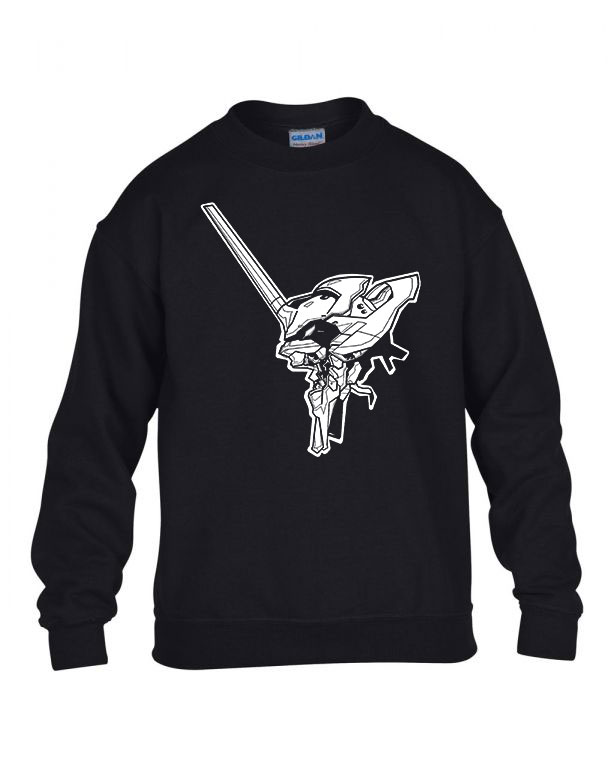 evangelion Fekete Gyerek Pulóver