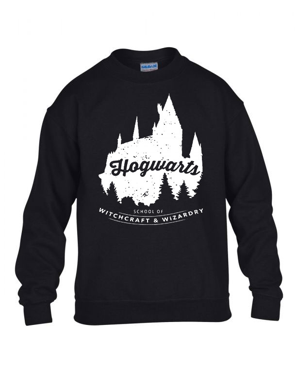harry potter roxfort hogwarts Fekete Gyerek Pulóver