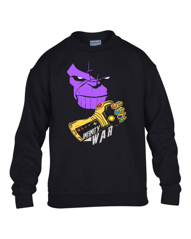 thanos avengers bosszúállók Fekete Gyerek Pulóver