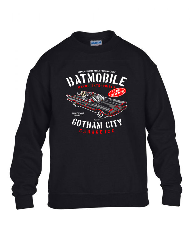 batman batmobile Fekete Gyerek Pulóver
