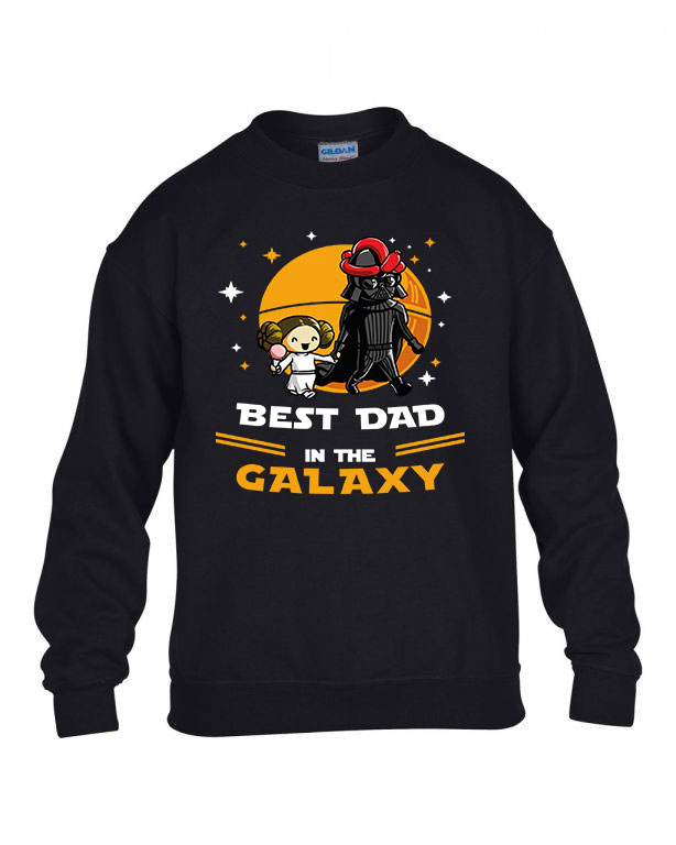 Legjobb apa a galaxisban egy lány apáknak apák napja Fekete Gyerek Pulóver