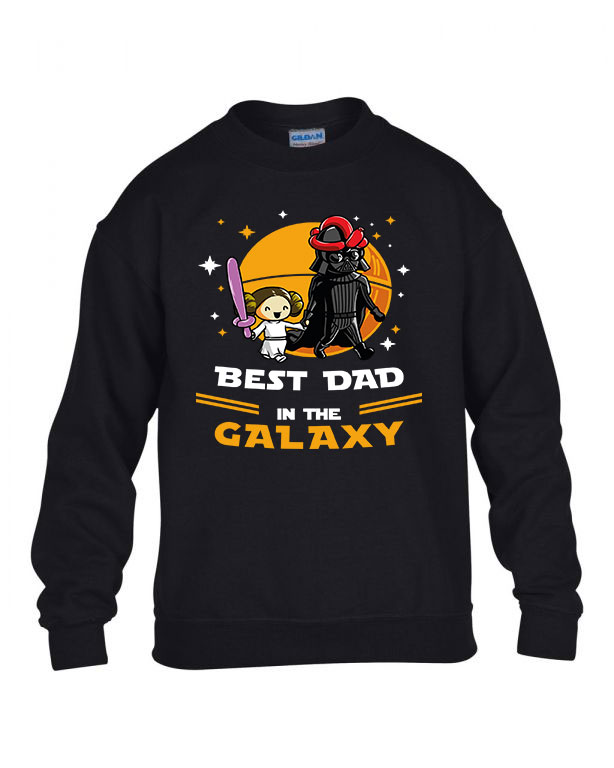 Legjobb apa a galaxisban egy lány apáknak apák napja Fekete Gyerek Pulóver