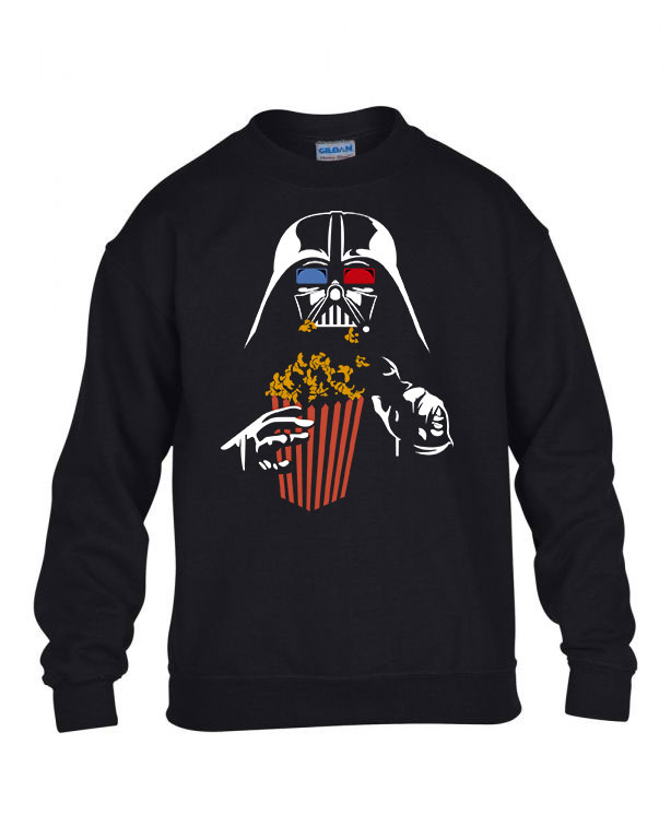 darth vader popcorn mozi Fekete Gyerek Pulóver