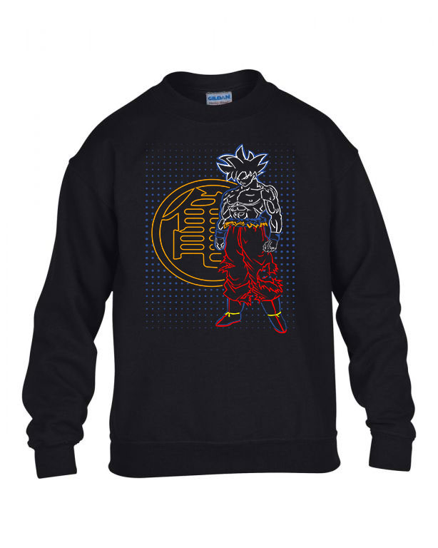 son goku dragon ball Fekete Gyerek Pulóver