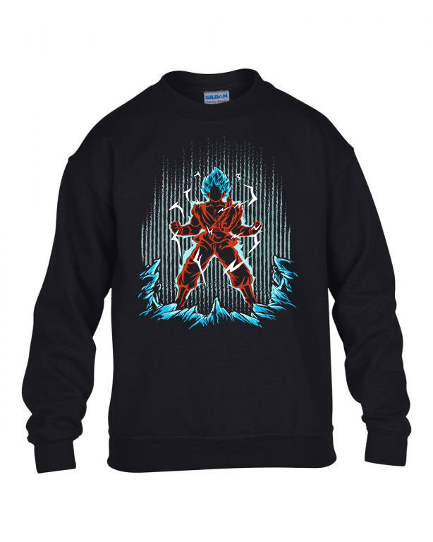 son goku dragon ball Fekete Gyerek Pulóver