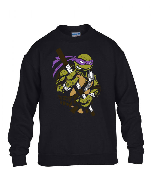 donatello tini ninja teknőcök tmnt Fekete Gyerek Pulóver