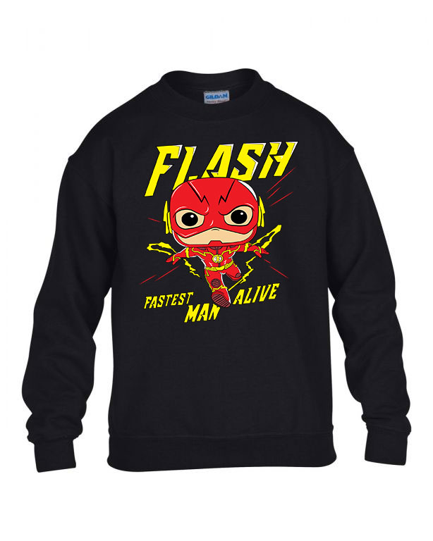 chibi flash Fekete Gyerek Pulóver