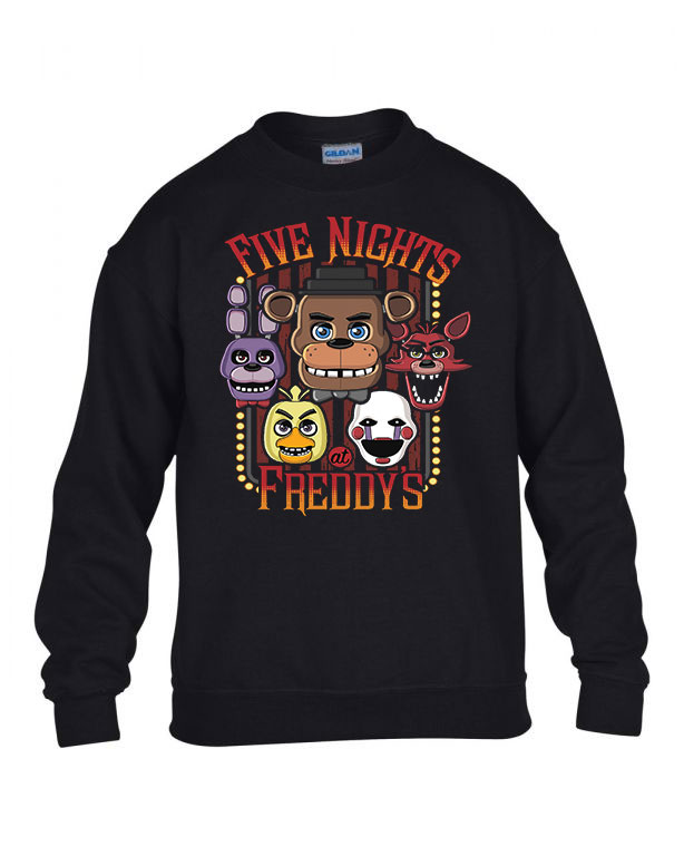 five nights at freddy's Fekete Gyerek Pulóver