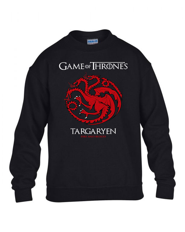 game of thrones trónok harca Fekete Gyerek Pulóver