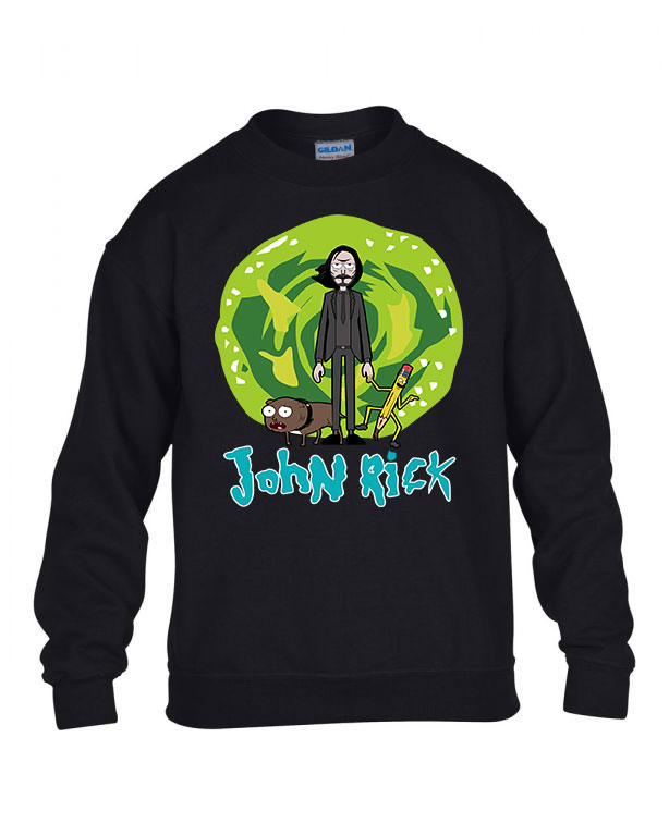 rick és morty Fekete Gyerek Pulóver