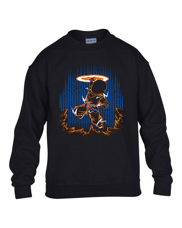 dragon ball krillin Fekete Gyerek Pulóver
