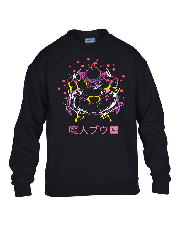 majin buu dragon ball Fekete Gyerek Pulóver