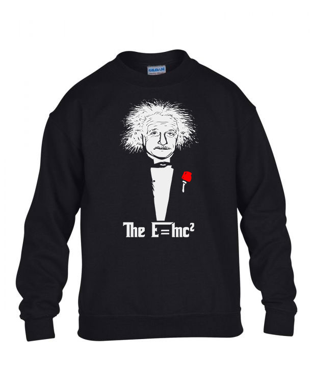 albert einstein Fekete Gyerek Pulóver