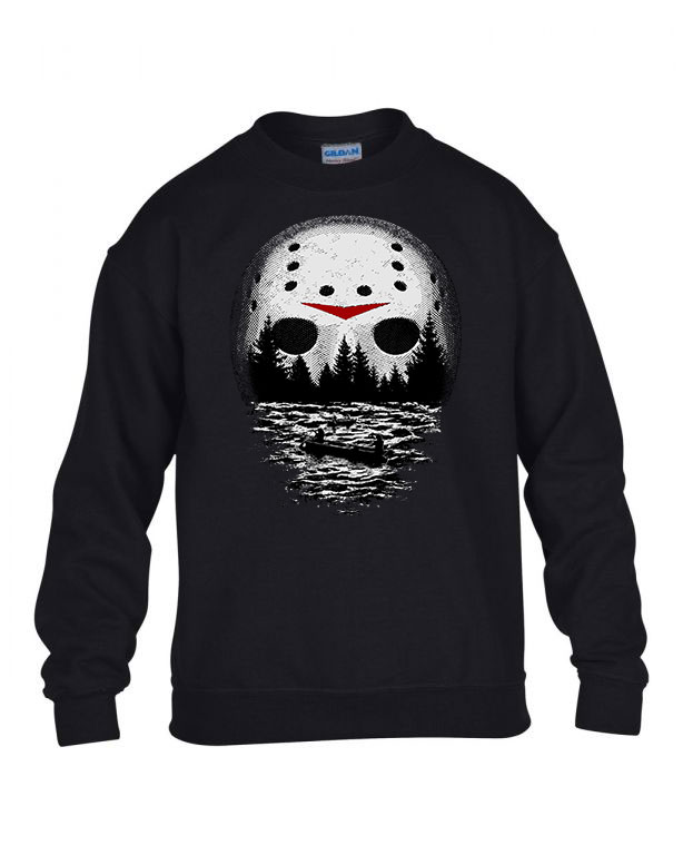 péntek 13 friday 13 jason horror Fekete Gyerek Pulóver