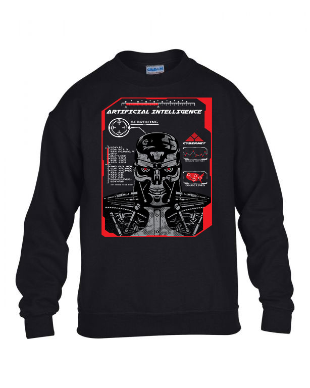 terminator skynet t800 Fekete Gyerek Pulóver