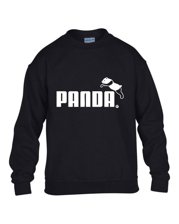 Panda Fekete Gyerek Pulóver