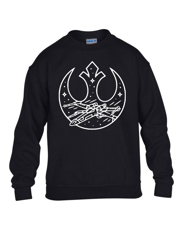 Star Wars X-szárnyú Fekete Gyerek Pulóver