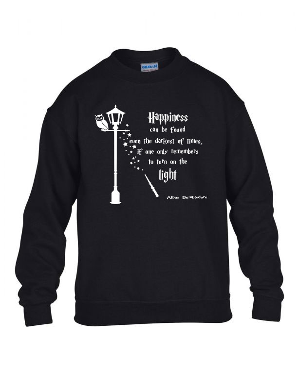 Harry Potter Dumbledore Idézet Fekete Gyerek Pulóver