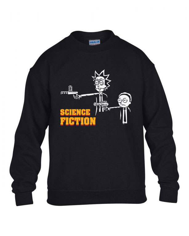 Rick És Morty Fekete Gyerek Pulóver