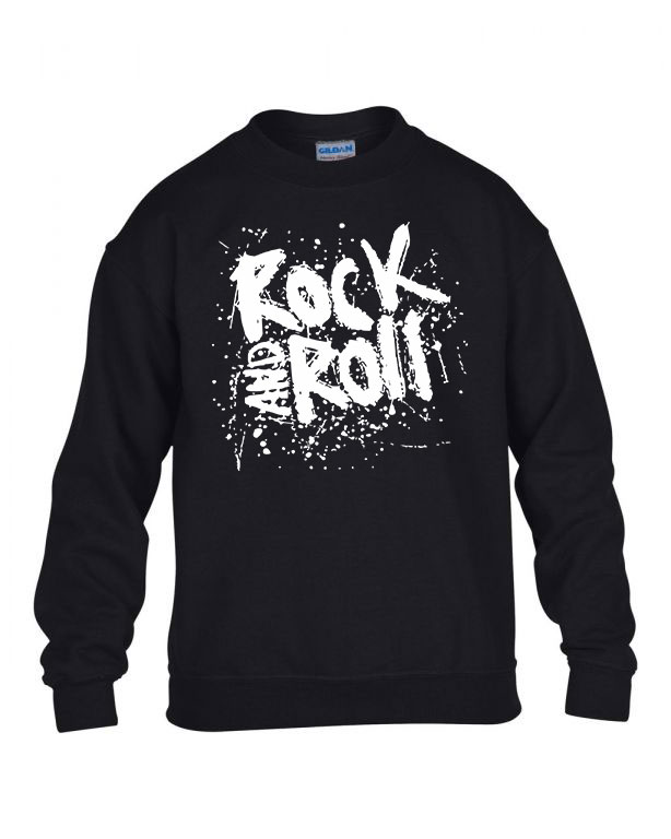 rock n roll Fekete Gyerek Pulóver