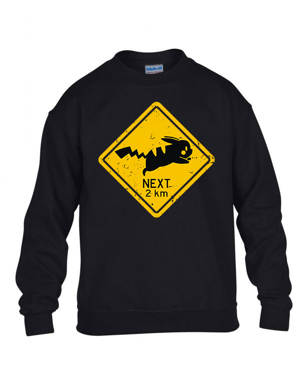 pikachu pokemon Fekete Gyerek Pulóver