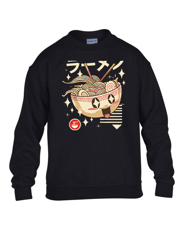 japán ramen Fekete Gyerek Pulóver