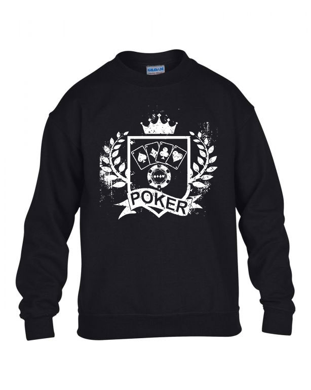 poker Fekete Gyerek Pulóver