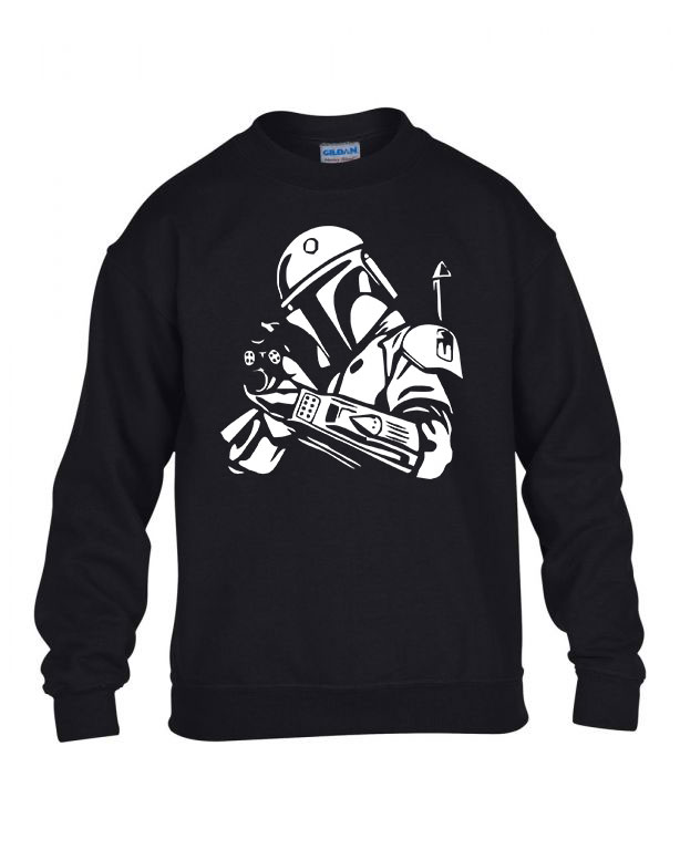 boba fett star wars Fekete Gyerek Pulóver