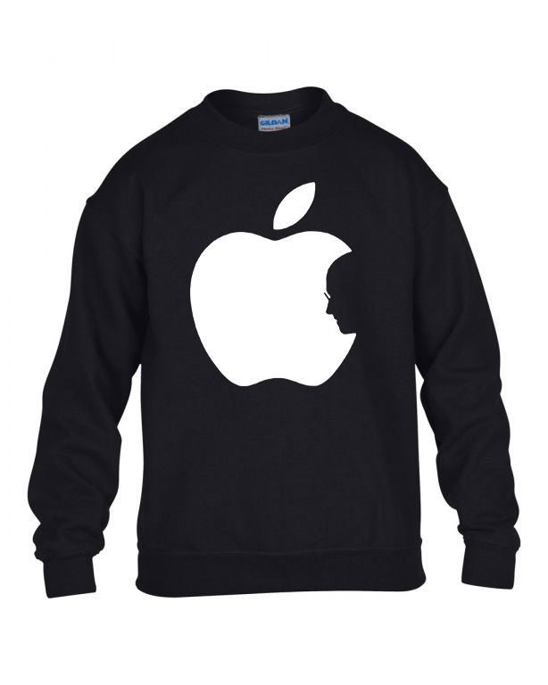 apple iphone steve jobs Fekete Gyerek Pulóver