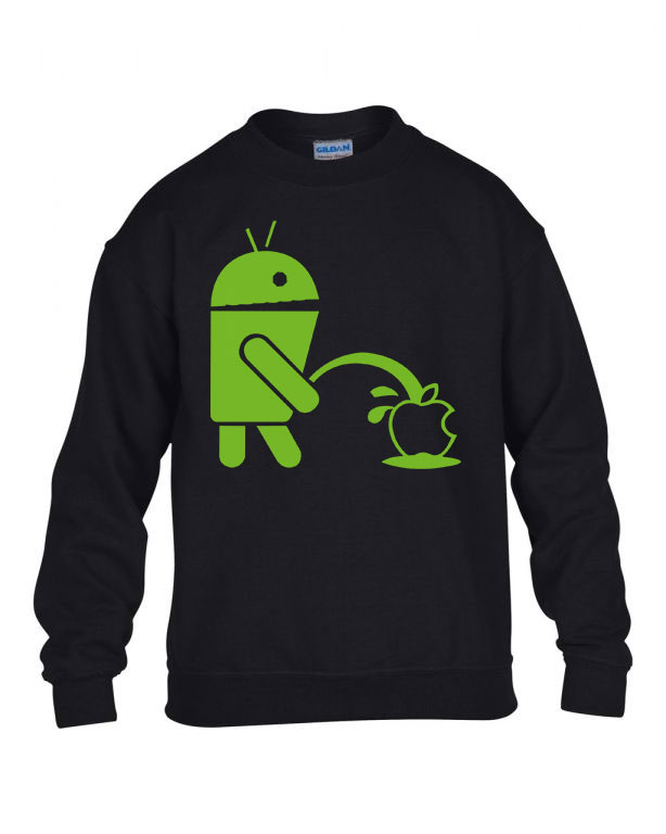 android humor Fekete Gyerek Pulóver