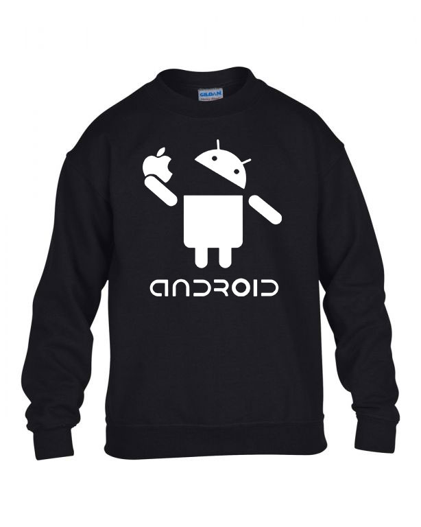 android humor Fekete Gyerek Pulóver