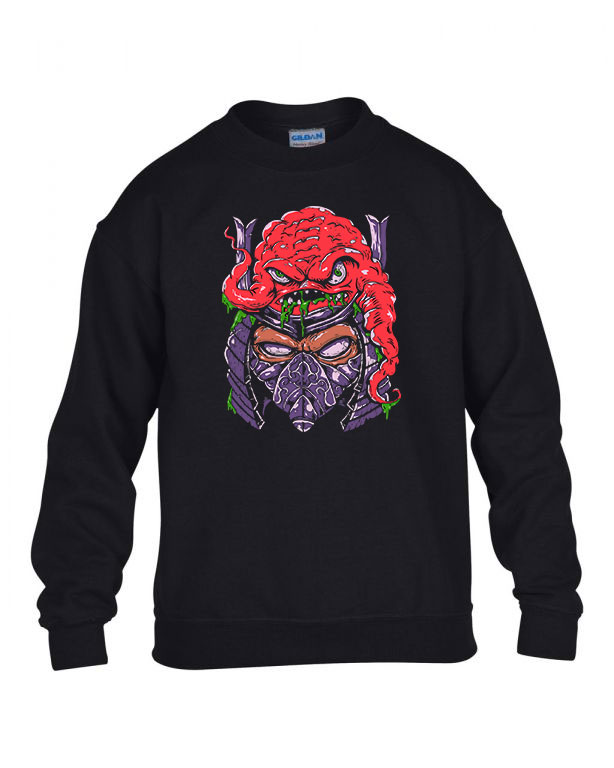 tini ninja teknőcök zúzó shredder Fekete Gyerek Pulóver