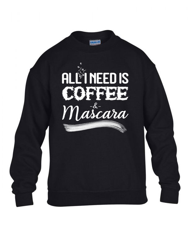 kávé mascara coffee Fekete Gyerek Pulóver