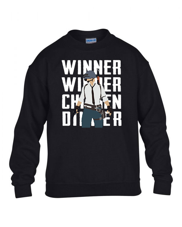 pubg winner winner chiken dinner Fekete Gyerek Pulóver