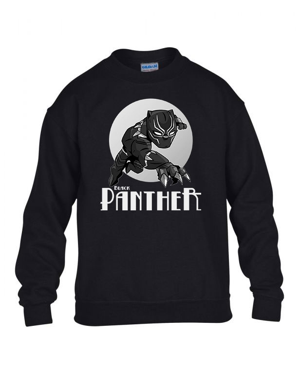 black panther fekete párduc bosszúállók avengers Fekete Gyerek Pulóver
