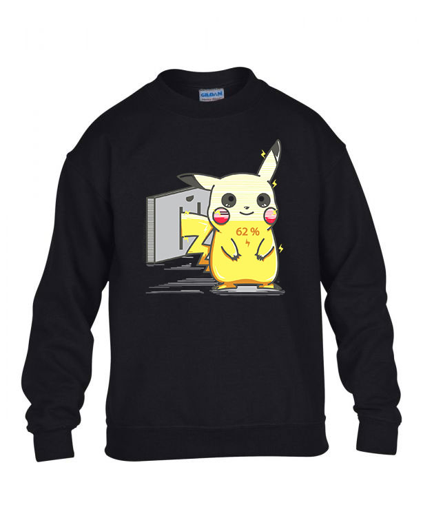 pikachu pokmon töltés Fekete Gyerek Pulóver