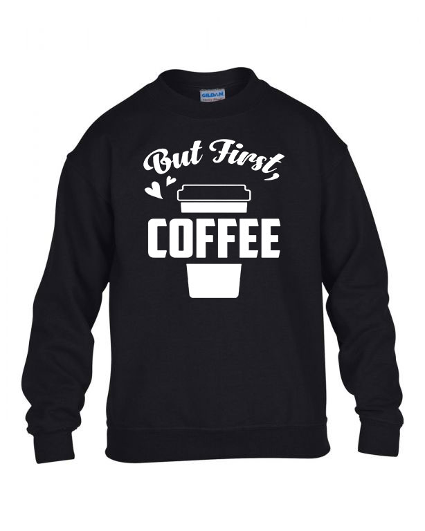 coffee kávé Fekete Gyerek Pulóver