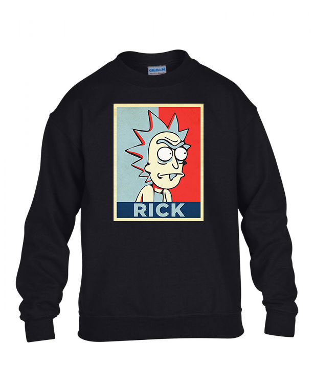 rick és morty Fekete Gyerek Pulóver