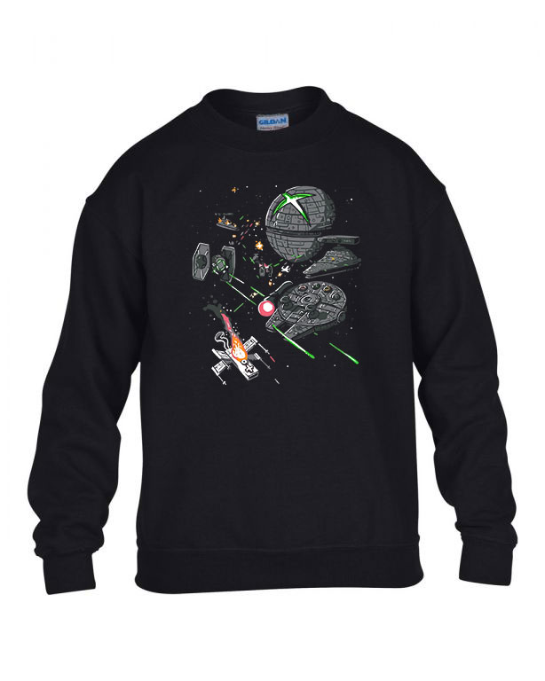 gamer konzolok console joystick star wars Fekete Gyerek Pulóver