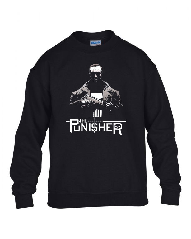The Punisher A Megtorló Fekete Gyerek Pulóver